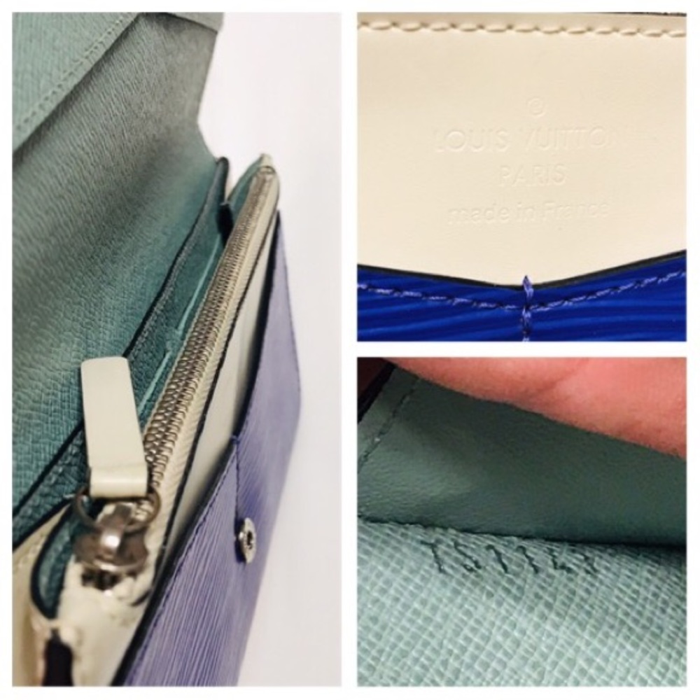 LOUIS VUITTON Electric Epi Tri-Color Flore Wallet - Picture 8 of 13